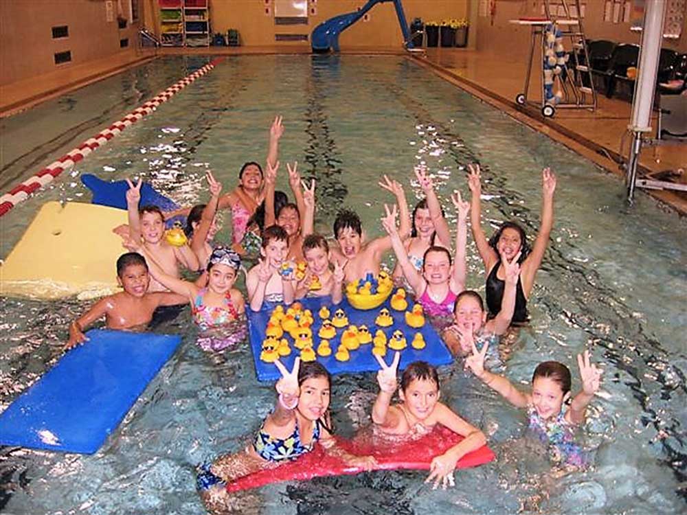 Children swimming at the Brandon Family YMCA