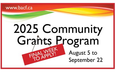Last chance to apply! Brandon Area Community Foundation grant submissions due by September 22.